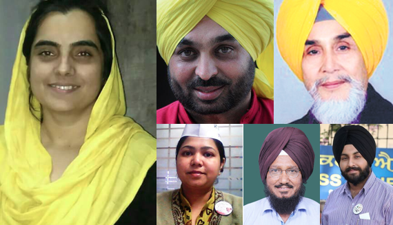 Punjab faces in AAP executive