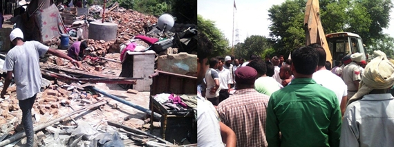 Sikligar houses demolished in Ludhiana3