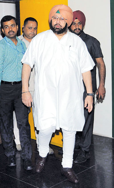 Chief Minister Capt Amarinder Singh  at the Punjab Vidhan Sabha in Chandigarh on Monday .Tribune photo: Manoj Mahajan