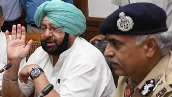 Punjab CM Capt Amrinder Singh addresses media persons at Punjab Bhawan in Chandigarh on Tuesday. TRIBUNE PHOTO: NITIN MITTAL