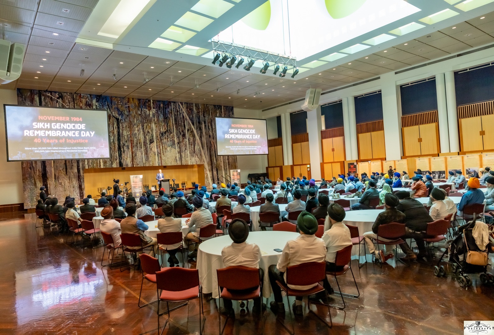 1984 Sikh Genocide memorial event in Great Hall of Australian Parliament in Canberra