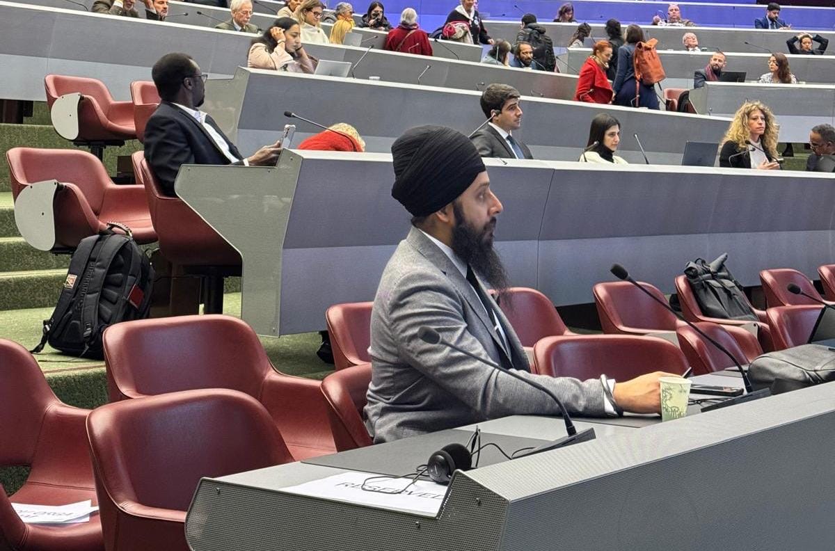 Sikh Federation International Representative Bhai Prabjot Singh participating in First World Congress on Enforced Disappearances