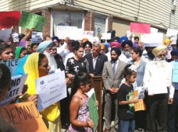 Sikhs-rally-at-the-corner-where-Sandeep-Singh-was-hit-by-a-driver-in-an-alleged-hate-crime-last-week.-250x186